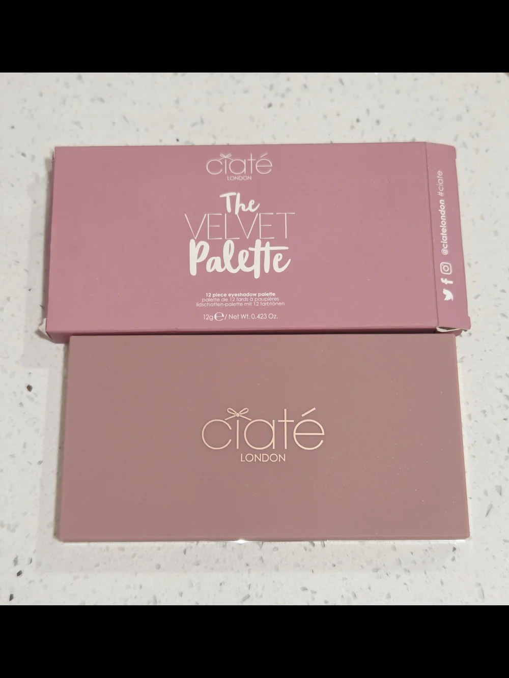 Ciate The Velvet Shimmer Multi-Tone Eyeshadow Palette -Pink, Gold & Coral Shades